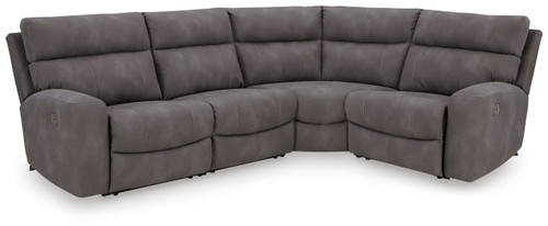 Next-Gen Durapella - 4-Piece Power Reclining Sectional - Slate
