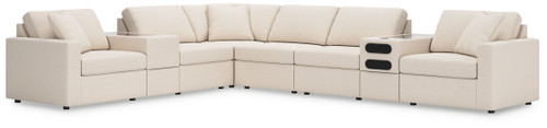 Modmax - 8-Piece Sectional With Audio And Storage Consoles - Oyster