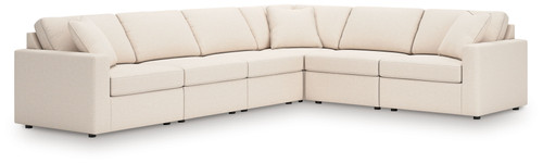 Modmax - 6-Piece Sectional With Laf Corner Chair And Raf Corner Chair - Oyster