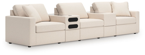Modmax - 5-Piece Sectional With Audio System And With Storage Console - Oyster
