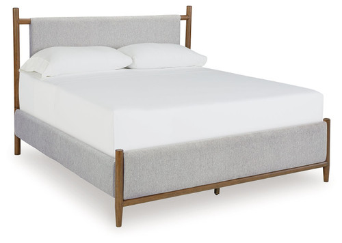 Lyncott - California King Upholstered Bed - Brown