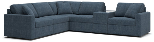 Modmax - 6-Piece Sectional With Storage Console - Ink