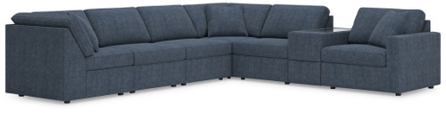 Modmax - 7-Piece Sectional With Storage Console And Raf Corner Chair - Ink