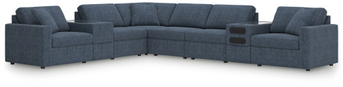 Modmax - 8-Piece Sectional With Audio And Storage Consoles - Ink