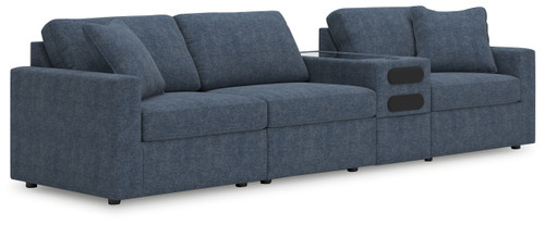 Modmax - 4-Piece Sectional With Audio System Console - Ink
