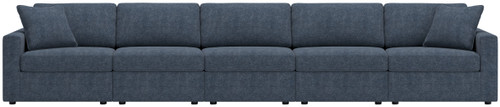 Modmax - 5-Piece Sectional With LAF / RAF Corner Chairs And 3 Armless Chairs - Ink