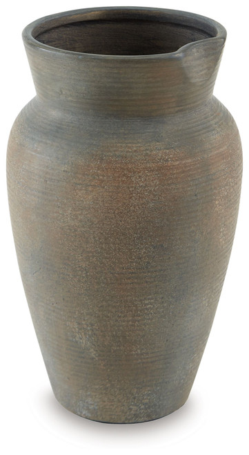 Brickmen - Vase - 10" - Antique Gray