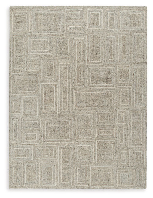 Brickburgh - 8' x 10' Rug - Gray / Ivory / Honey