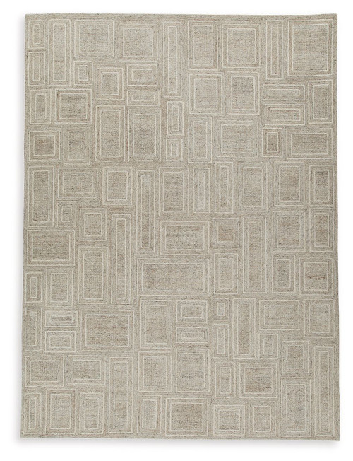 Brickburgh - 10' x 14' Rug - Gray / Ivory / Honey