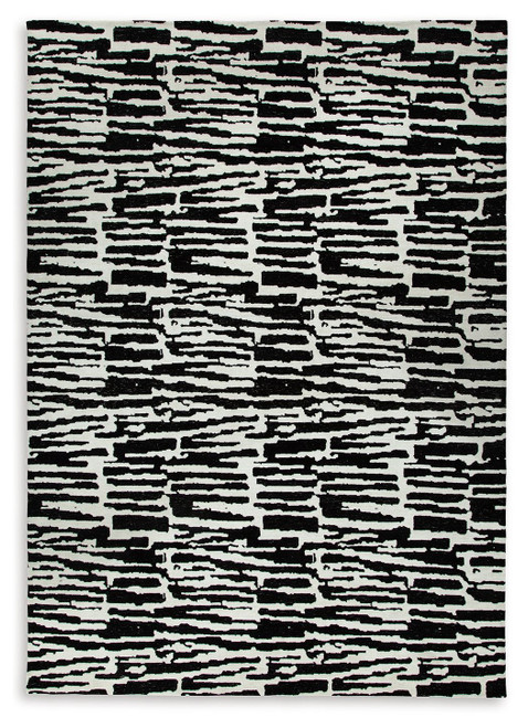 Bramshaw - 10' x 14' Rug - Black / Ivory