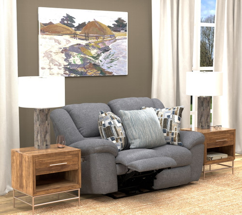 Trifecta - Power Reclining Loveseat - Smoke