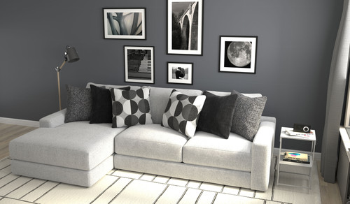 Arlo - 2 Piece Oversized Sofa Chaise (LSF Chaise) - Arctic