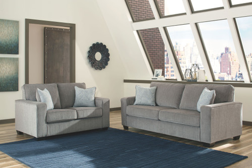 Altari - 2 Pc. - Sofa, Loveseat - Alloy