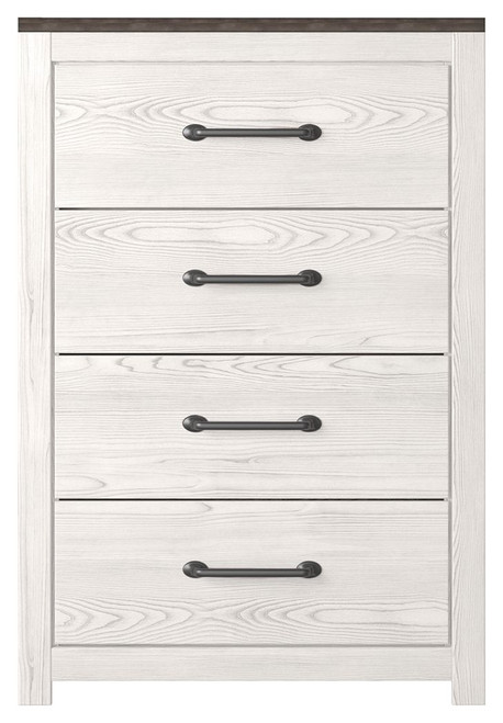 Gerridan - Four Drawer Chest - White / Gray
