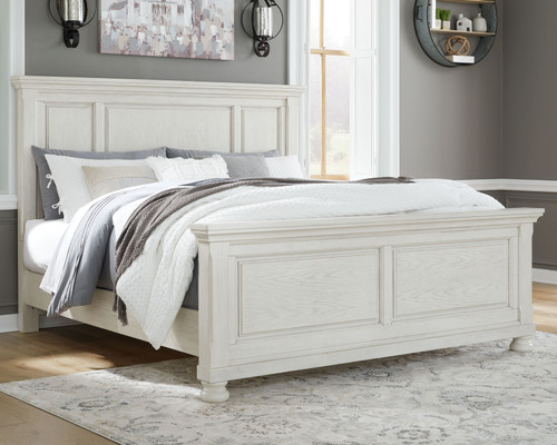 Robbinsdale - California King Panel Bed - Antique White