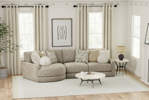 Turner - 2 Piece Sofa Cuddler With Left Side Facing Cuddler - Mushroom