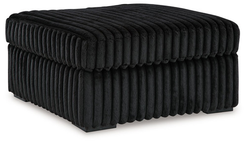 Midnight-Madness - Oversized Accent Ottoman - Onyx