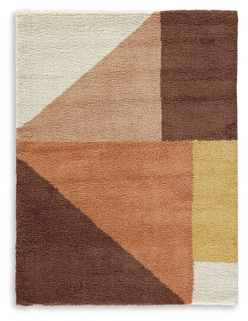 Gailmore - 5' x 7' Rug - Cream / Pink / Ocher