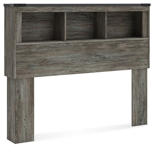 Frandern - Full Bookcase Headboard - Gray