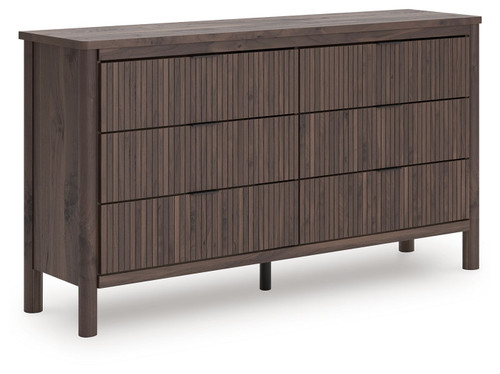 Pamytta - Six Drawer Dresser - Brown
