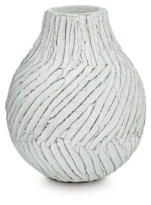 Shelvie - Vase - 10" - Distressed White