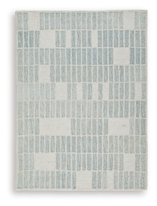 Dylanton - 5' x 7' Rug - Ivory / Blue
