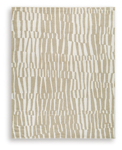 Corrbell - 8' x 10' Rug - Beige / White