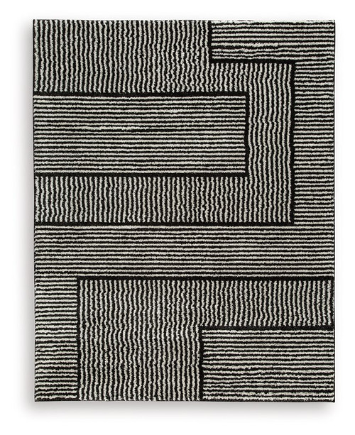 Kurtmen - 8' x 10' Rug - Black / Ivory