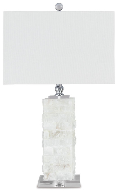 Malise - Alabaster Table Lamp  - White