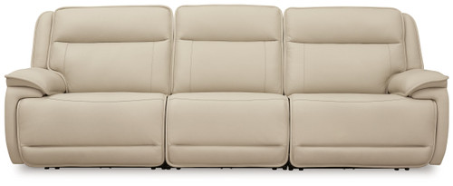 Double Deal - 3-Piece Power Reclining Sofa Sectional - Almond