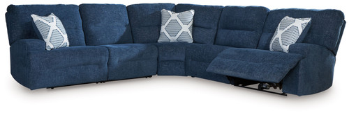Acklen Place - 5-Piece Power Reclining Sectional - Navy
