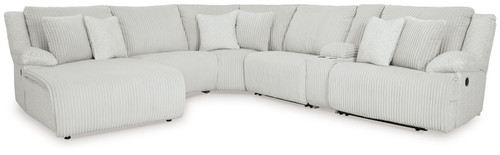 Top Tier - 6-Piece Reclining Sectional With Laf Chaise - Alloy