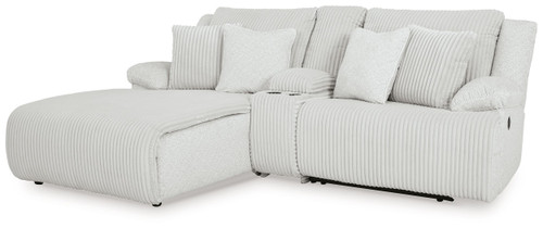 Top Tier - 3-Piece Reclining Sectional Sofa With Laf Chaise - Alloy