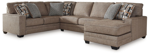 Cannonbrook - 3-Piece Sectional With Raf Corner Chaise - Nutmeg