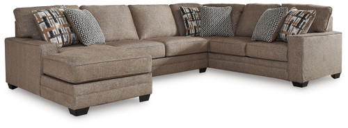 Cannonbrook - 3-Piece Sectional With Laf Corner Chaise - Nutmeg