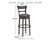 Caitbrook - Tall UPH Swivel Barstool - Gray