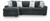 Midnight-Madness - 2-Piece Sectional Sofa With LAF Corner Chaise - Gunmetal