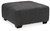 Ambee - Oversized Accent Ottoman - Slate