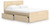 Onita - Queen Panel Platform Bed With 1 Side Storage - Natural