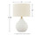 Wardmont - Ceramic Table Lamp  - White