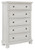 Robbinsdale - Five Drawer Chest - Antique White