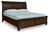 Porter - King Sleigh Storage Bed - Rustic Brown