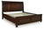 Porter - California King Sleigh Storage Bed - Rustic Brown