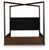 Dilenno - California King Canopy Bed - Dark Brown