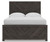 Prendonea - Full Panel Bed - Charcoal