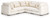 Donelson Creek - 5-Piece Sectional - Vanilla