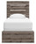 Graystorm - Twin Panel Bed - Brown Gray