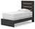 Hollivern - Twin Panel Bed - Dark Gray