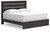 Hollivern - King Panel Bed - Dark Gray