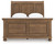 Feddinger - Queen Sleigh Bed - Medium Brown